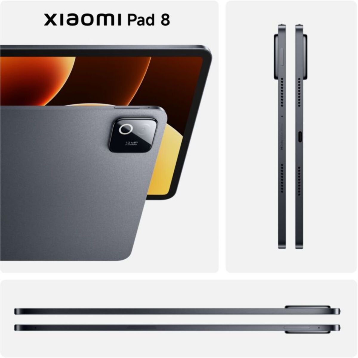 Tablette Android XIAOMI Pack Pad8 tout-en-un Gris 128Go