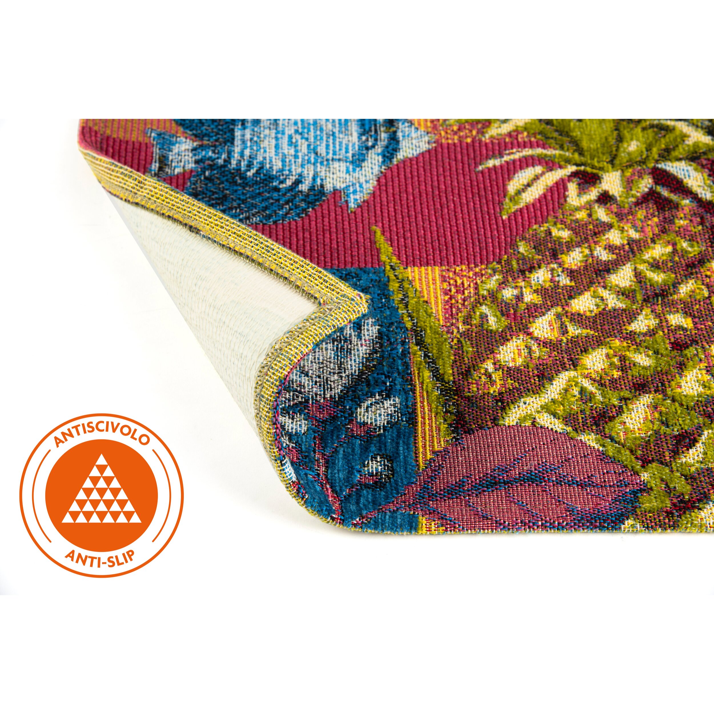 Tappeto Excelsa Rhapsody in poliestere e cotone 45x75x0,7 cm multicolore