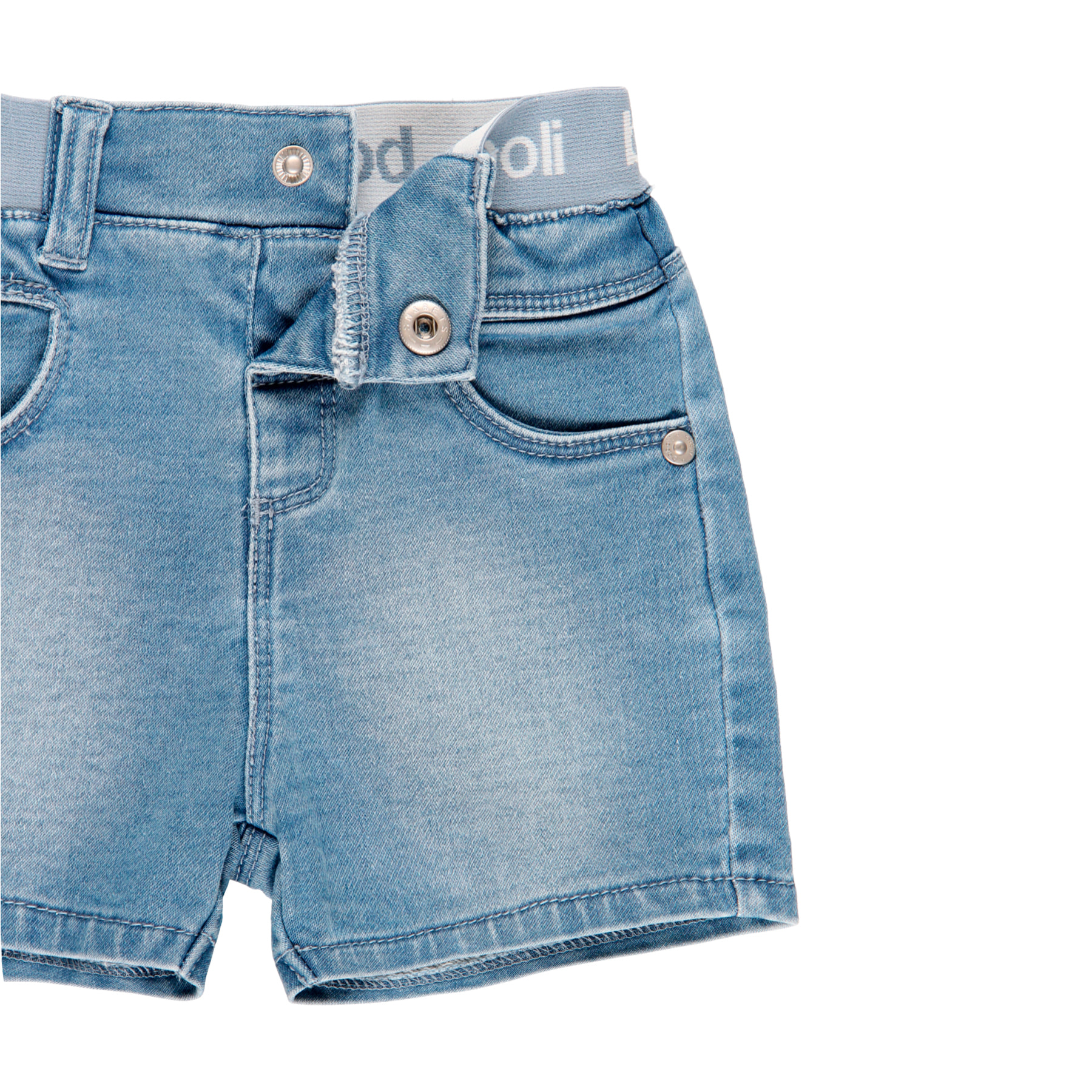 Bermudas denim punto de bebé niño