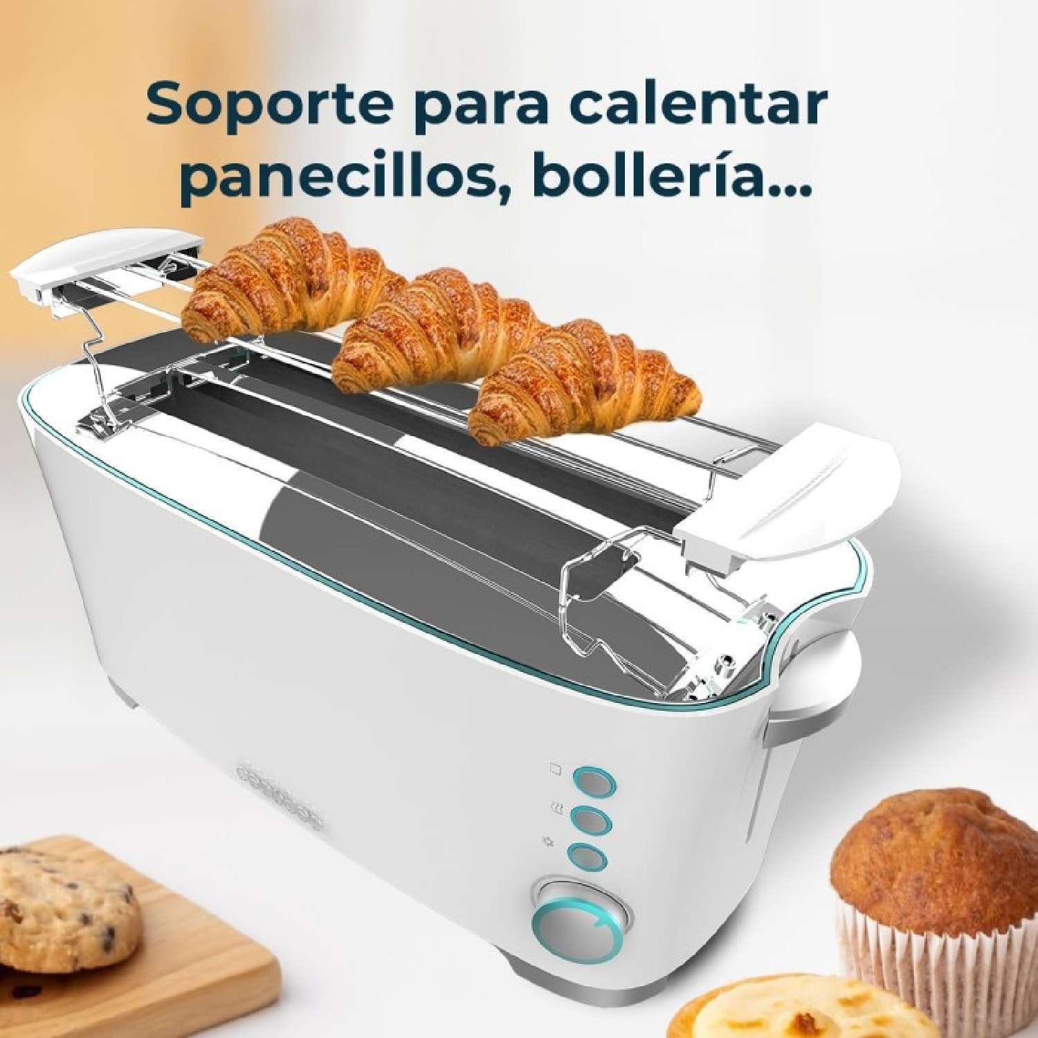 Cecotec Tostador vertical Toast&Taste Extra Double W