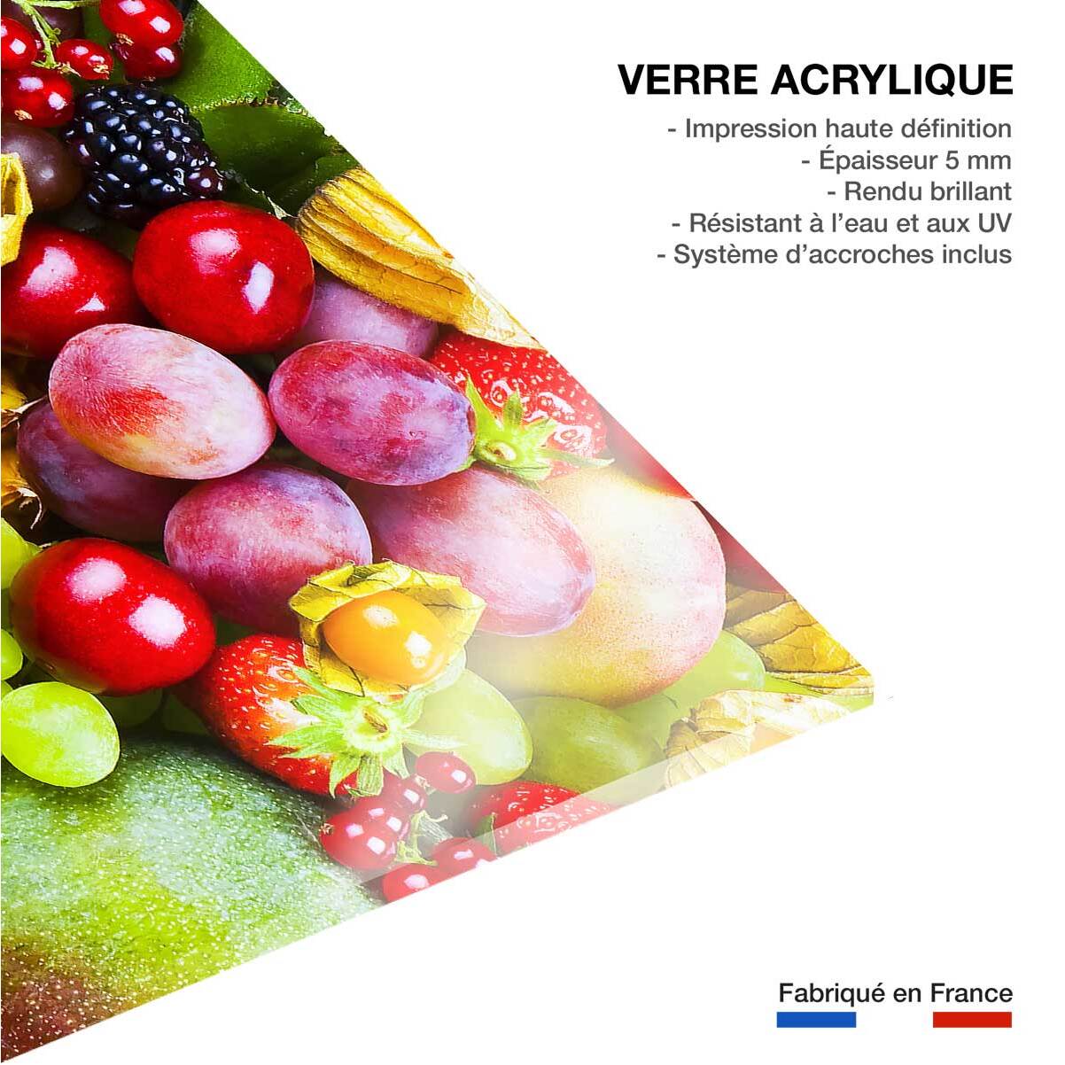Tableau sélection de fruits Tableau plexiglas