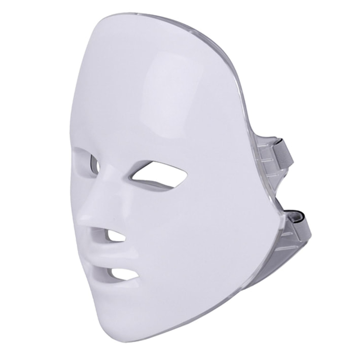 Maschera LED fotonica a sette colori. Cura del viso, anti età, ringiovanimento della pelle.