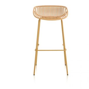 Pack 4 taburetes altos en tono arena 88x47 cm Ari Arena