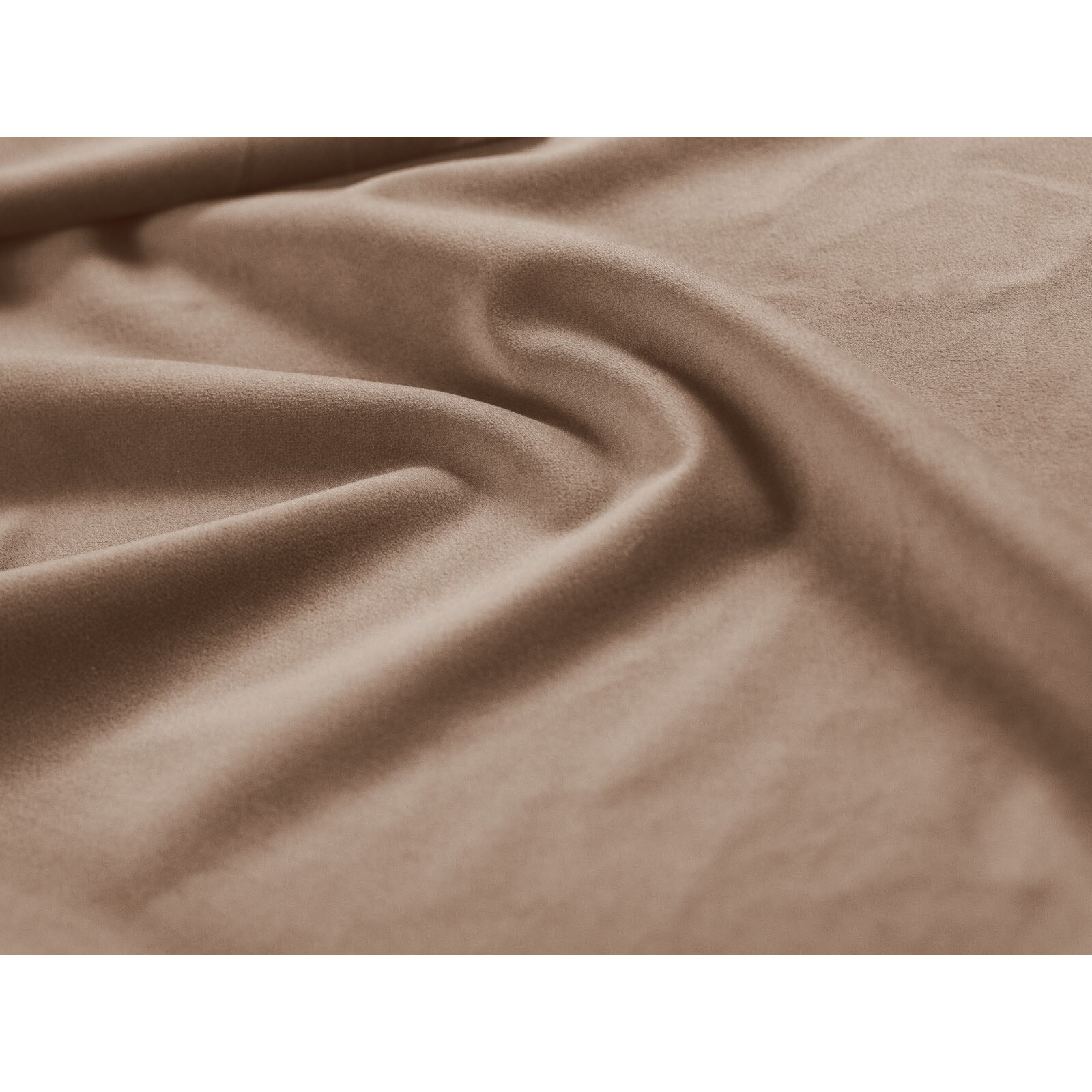 Méridienne droite "Bali" en velours beige