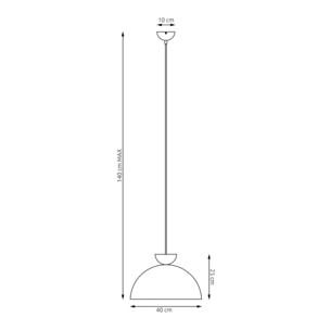 Lampada a sospensione Lunaro in acciaio nero opaco