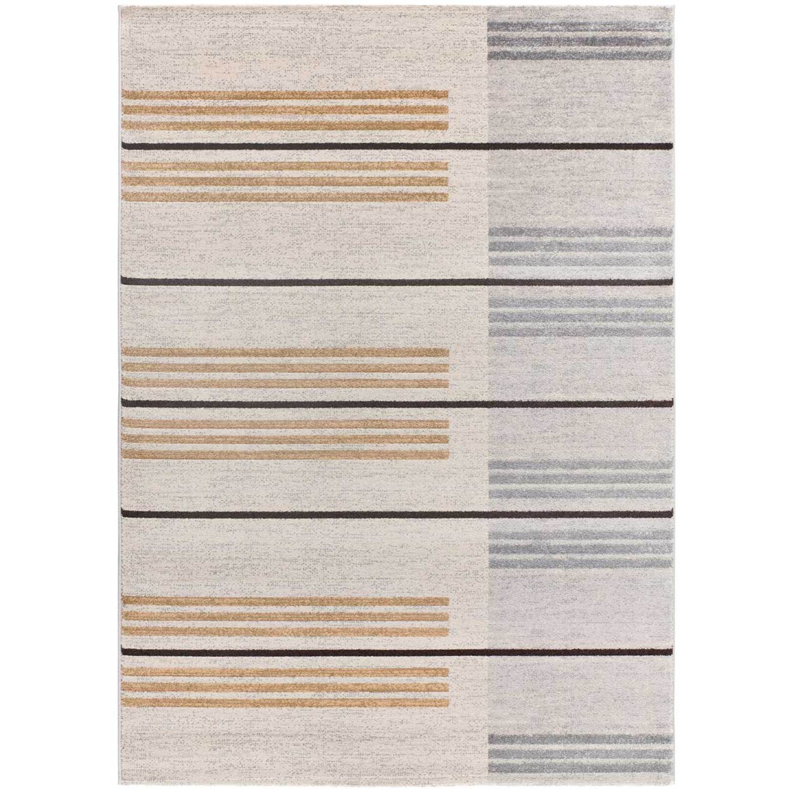 CRAFT Alfombra étnica en tonos gris y beige, varias medidas disponibles