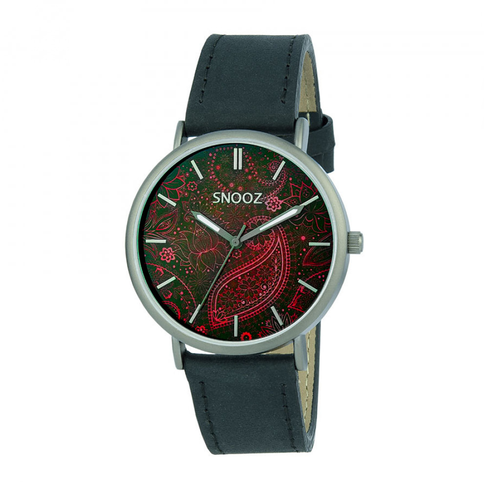 Reloj Snooz SAA1041-86 Unisex Analogico Cuarzo con Correa de Piel