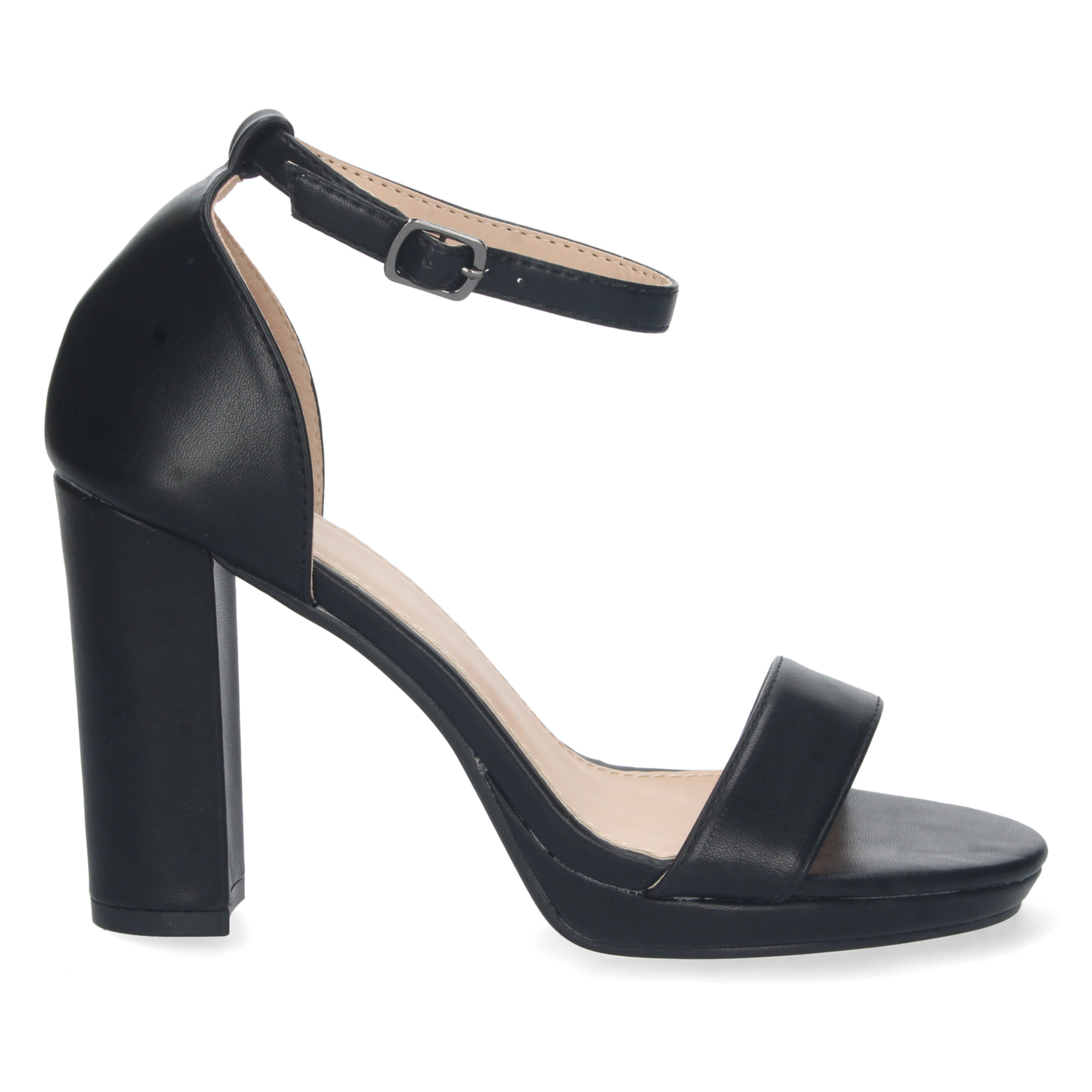 Sandalia de Tacon Ankle Strap con Hebilla