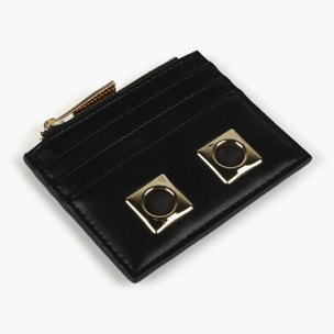 Portacarte nero e dorato