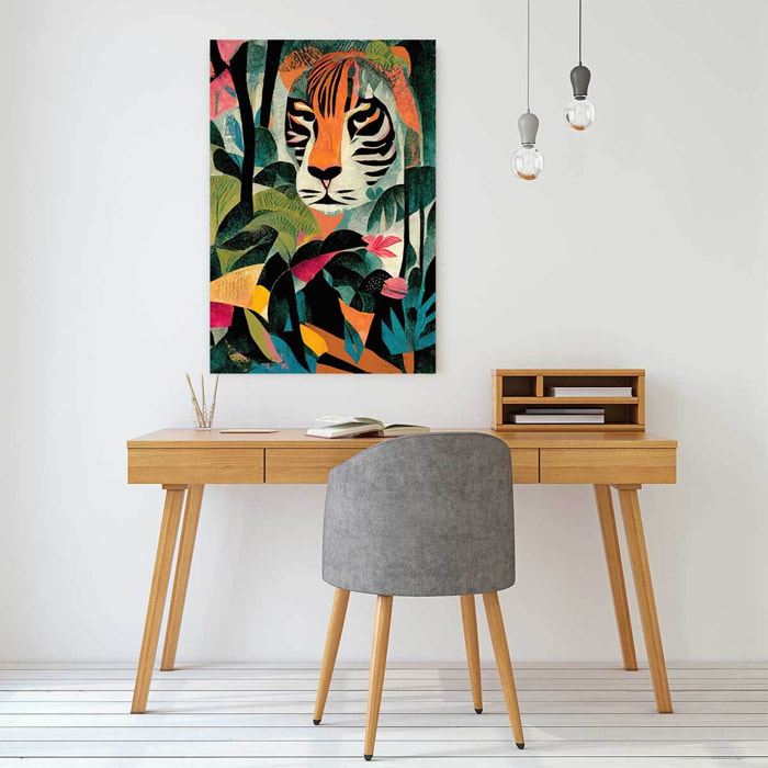Tableau jungle tigrou  Toile imprimée