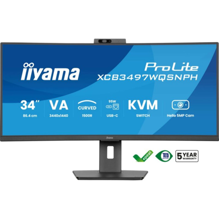 Ecran PC IIYAMA PROLITE XCB3497WQSNPH-B1 34'' VA