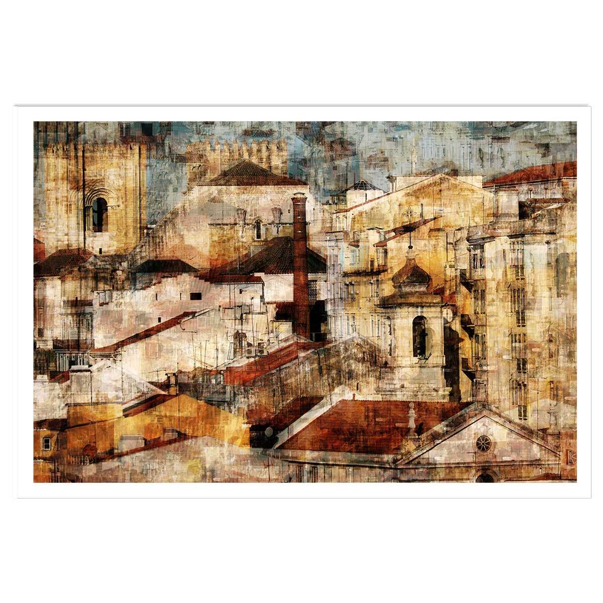 Affiche Alfama Lisbonne Affiche seule