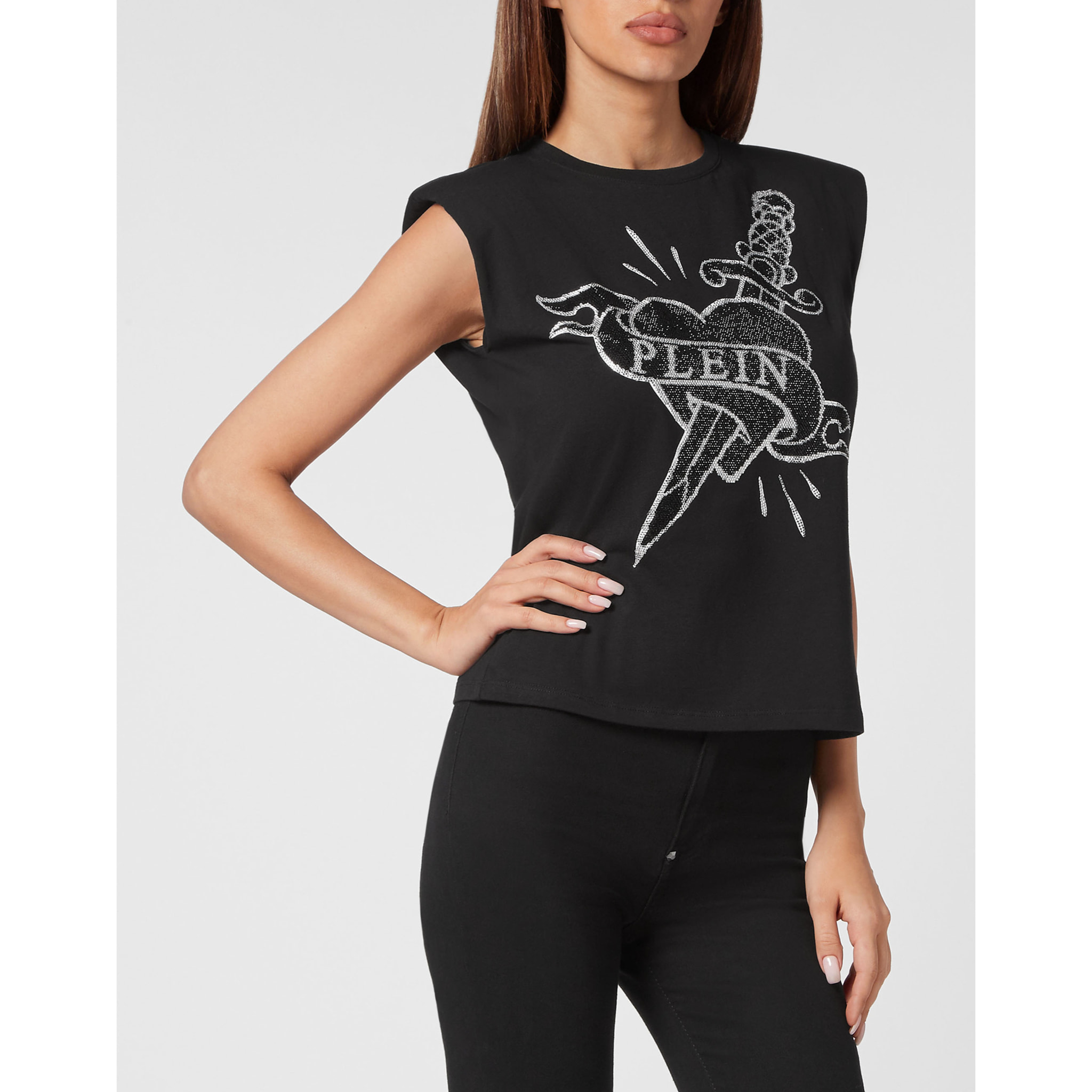 PHILIPP PLEIN Camiseta de tirantes LOVE