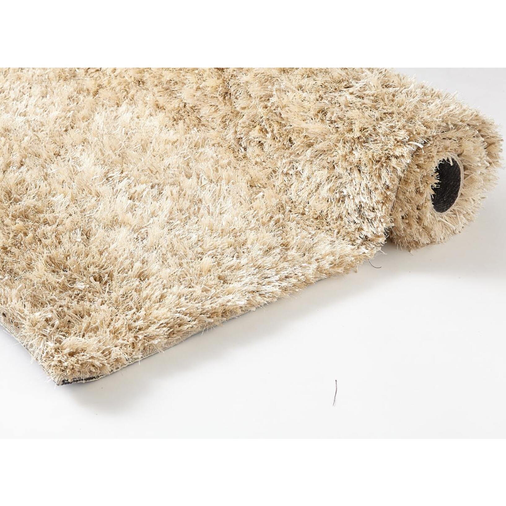 Tapis shaggy fait main motif uni HAGO