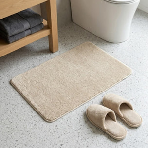 Vision 50x80 cm tapis de salle de bain en polyester, beige (SATDPREDBE)