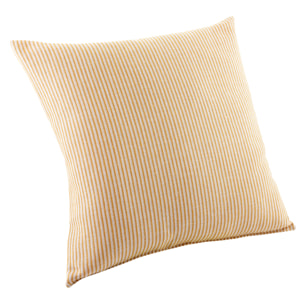 Coussin rayé style bord de mer - Jaune