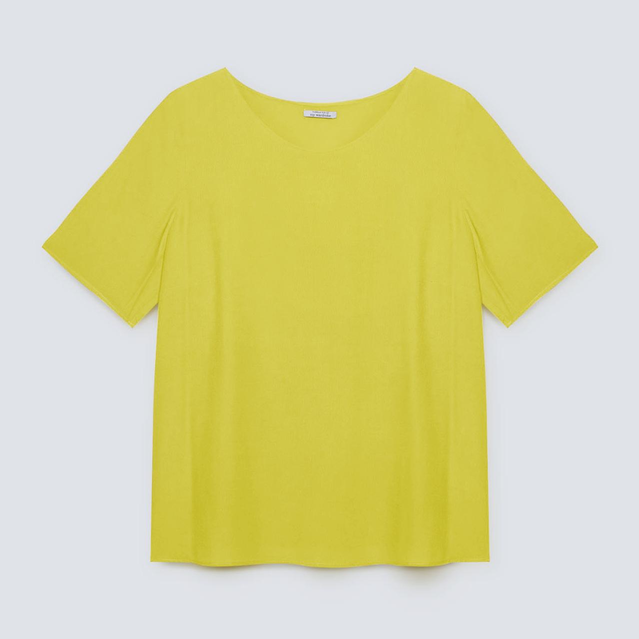 Fiorella Rubino - Blusa dritta in viscosa ECOVERO™ - Giallo