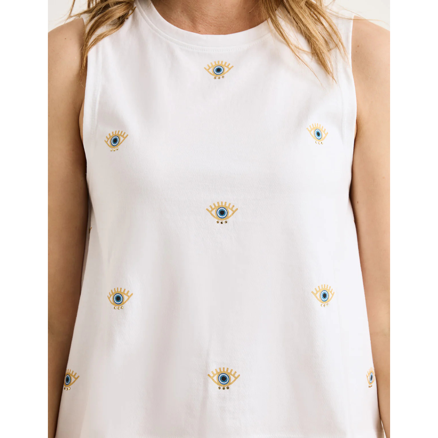 Camiseta sin Mangas Blanco - Pantike