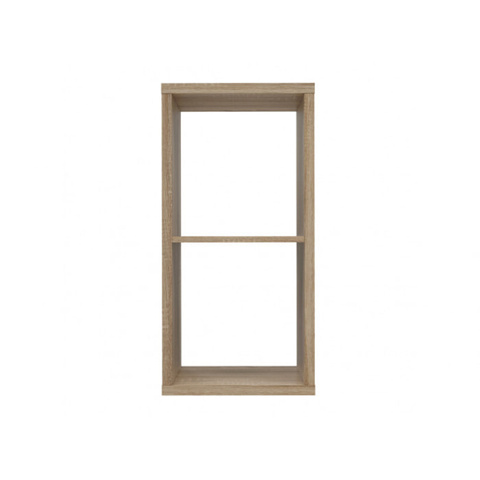 Etagère de rangement cube 2 casiers en bois - 5 coloris - MAURO