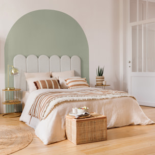 Lampe "Rivi" - verre et métal - doré - H48 cm