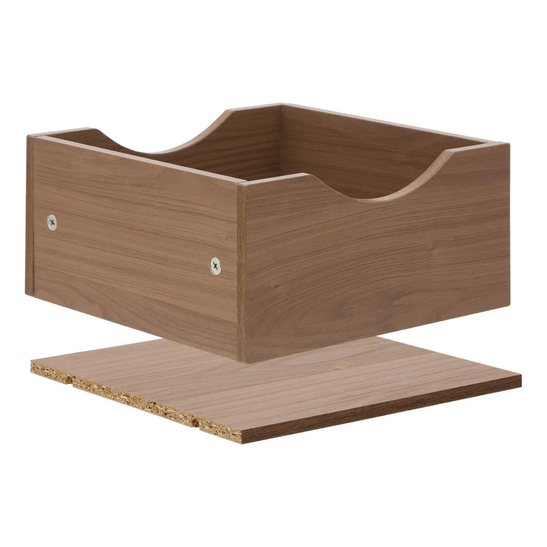 Tiroir étagère Mix'N Modul carré 32x32cm marron