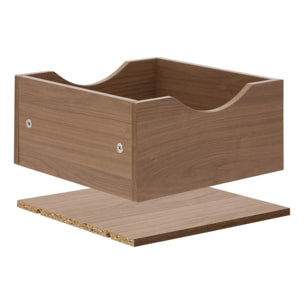 Tiroir étagère Mix'N Modul carré 32x32cm marron