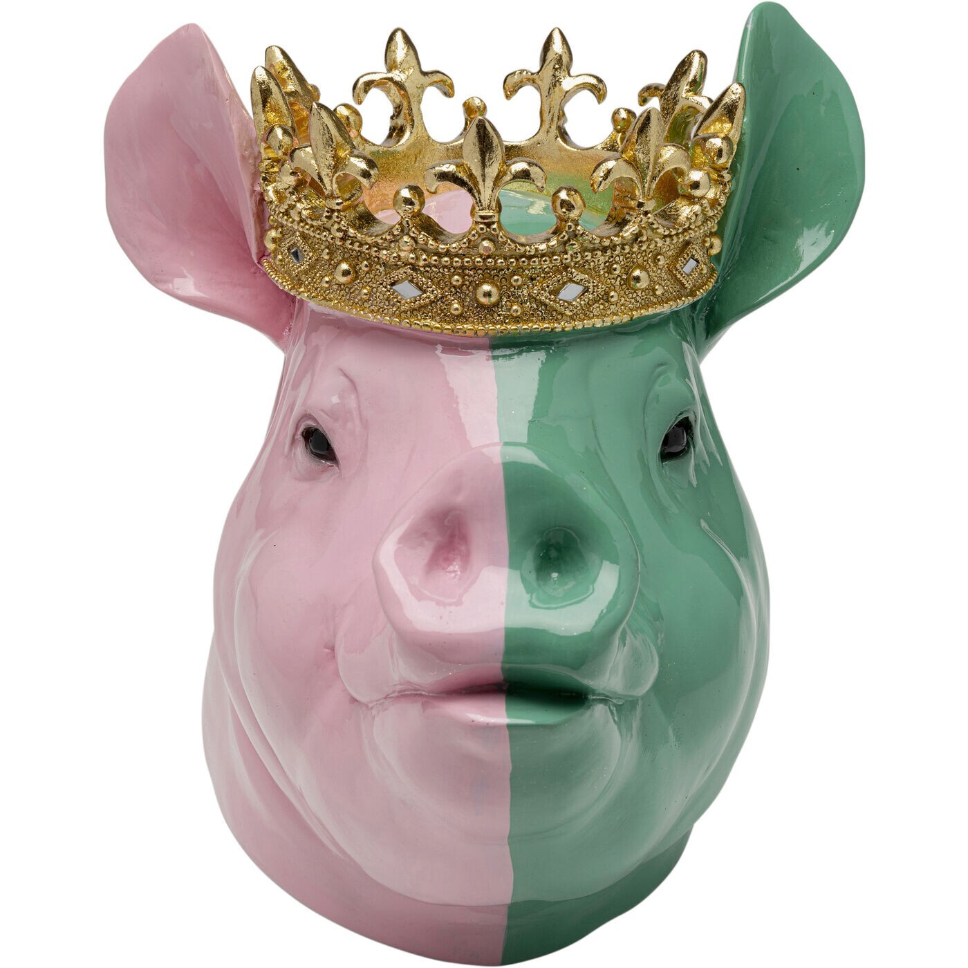 Déco cochon roi rose et vert Kare Design