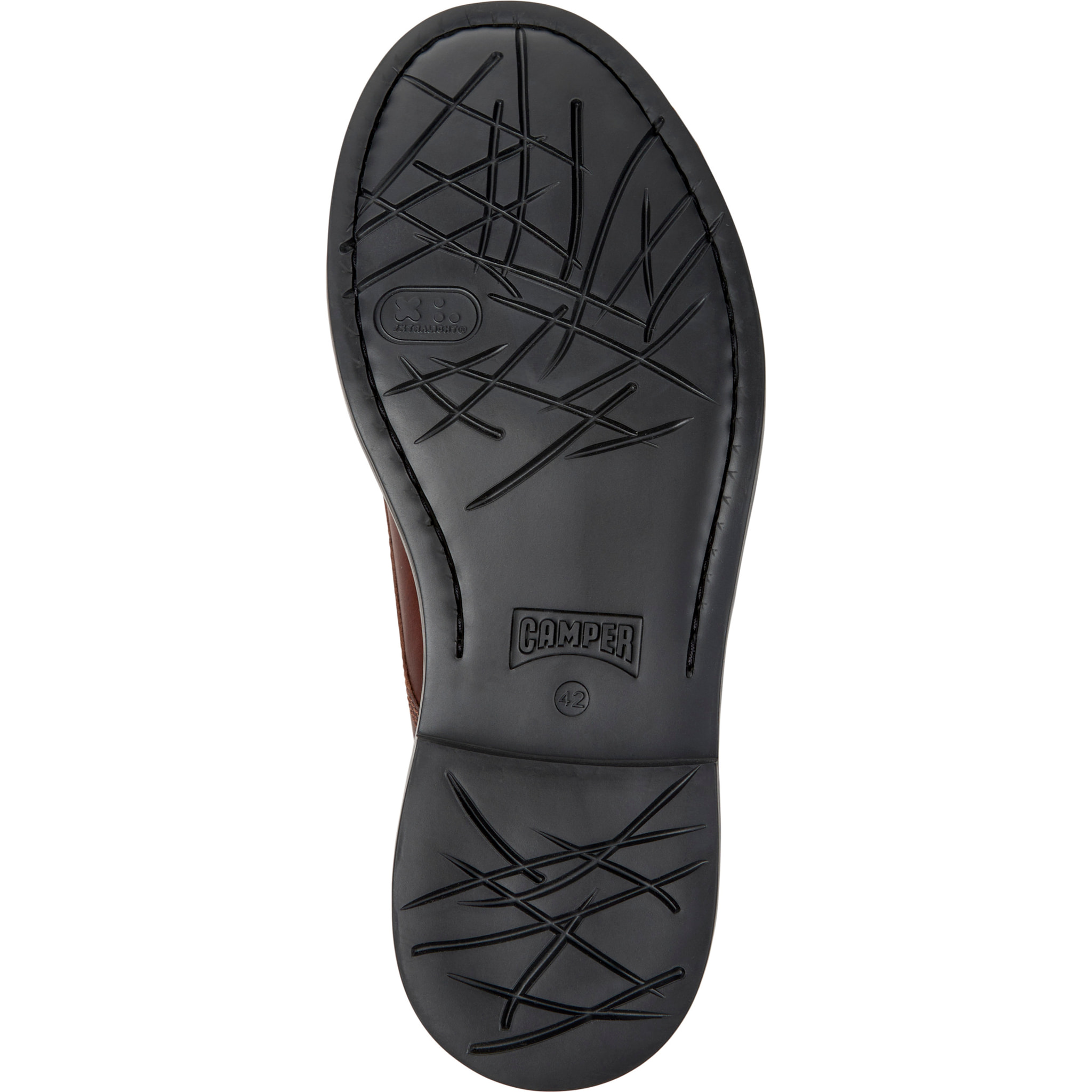 Zapatos de cordones - CAMPER Dean - Marron - Cuero liso