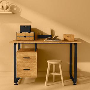 3 boîtes couvercle "Bava" noir bambou