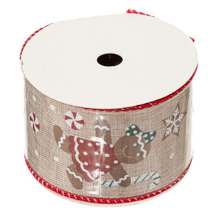 Lot de 3 ruban tissé 5 mm l.3 m polyester assorti