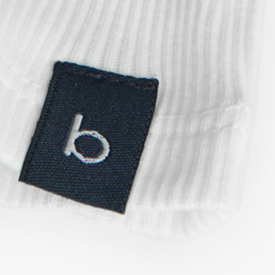 Camiseta punto canalé de bebé -BCI