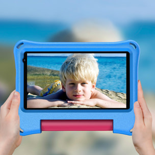 Tablet per bambini K718 3G WiFi. Sistema operativo Android 5.0. Schermo 7'' 1024x600px. MTK6582 1 GB di RAM + 16 GB. Doppia fotocamera.