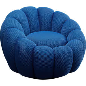 Fauteuil pivotant Peppo Bloom bleu Kare Design