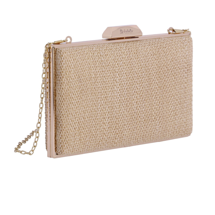 Bolso de fiesta clutch para mujer EL CABALLO Aria de rafia