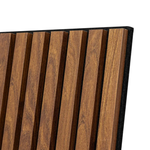 Panneau décoratif mural Colva bois foncé 60x60cm