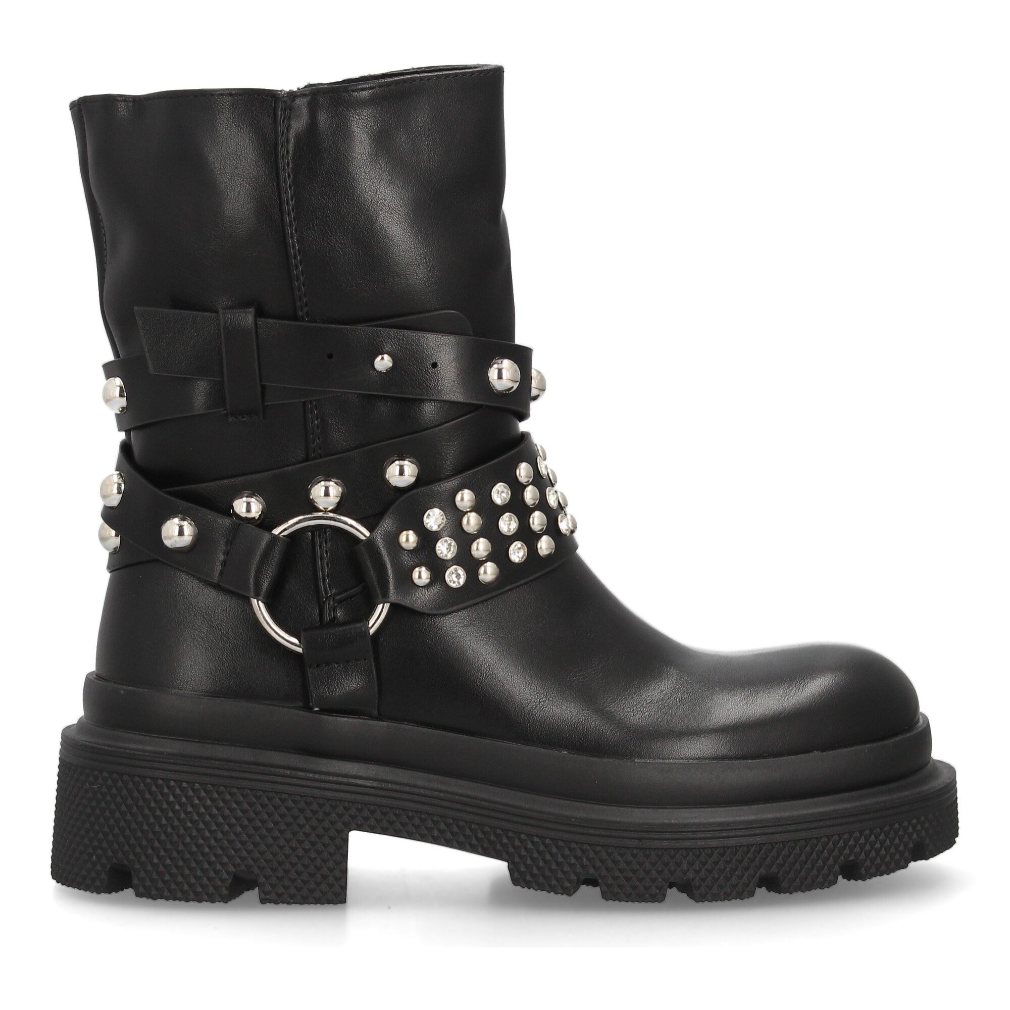 Botas con tachuelas y aro lateral