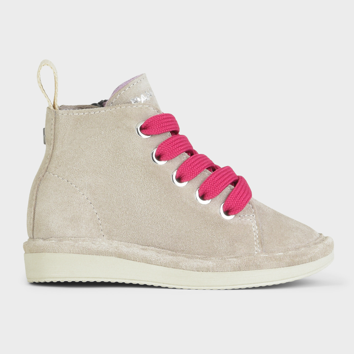 ZAPATO ABOTINADO NIÑO P01 DE ANTE NIEBLA FUCSIA