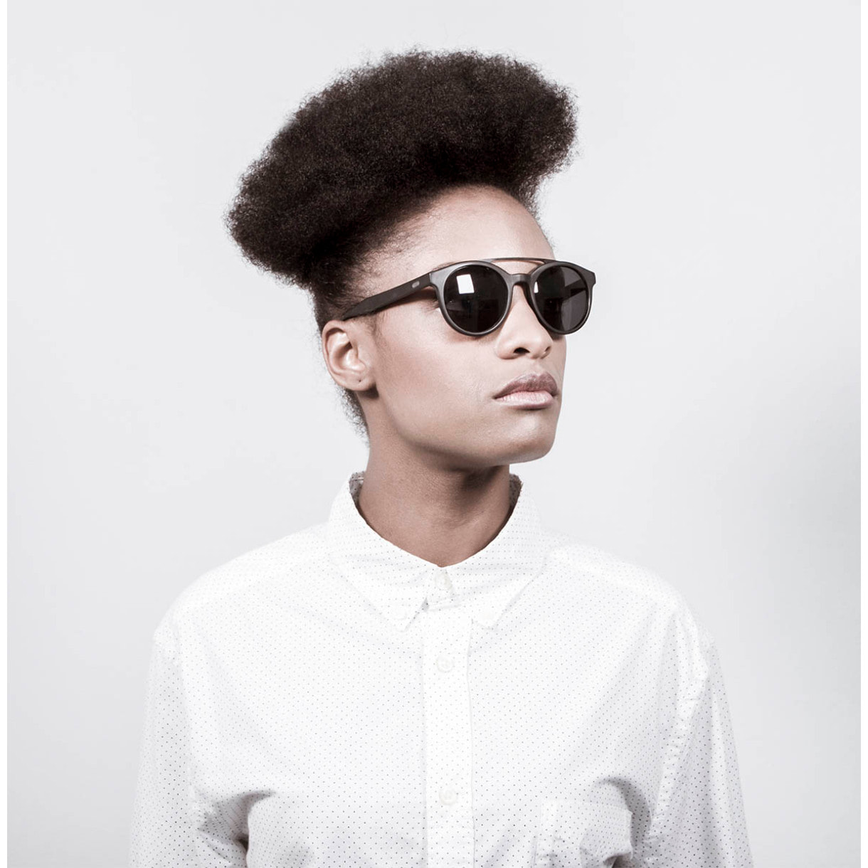 Gafas de sol OCEAN TIBURON - Negro brillante / Ahumada