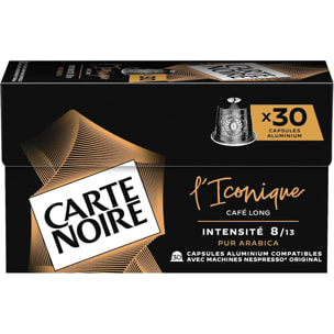 Café L'iconique x30 - Capsules compatibles Nespresso en aluminium