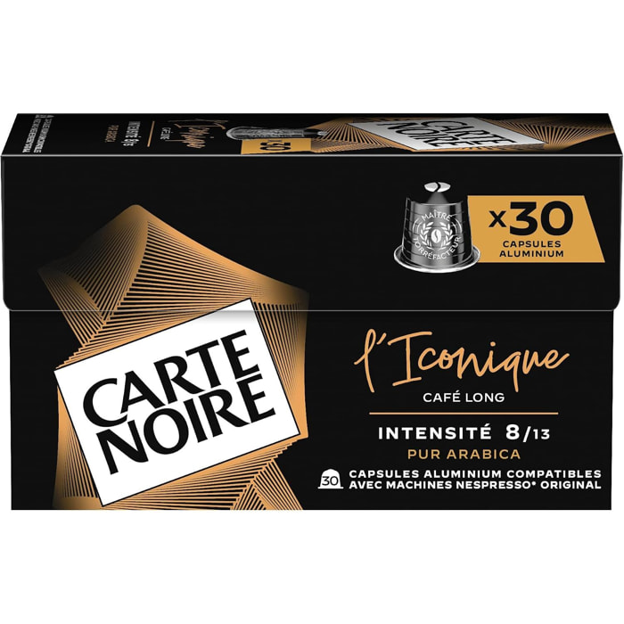 Café L'iconique x30 - Capsules compatibles Nespresso en aluminium