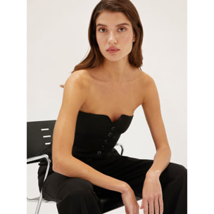 Motivi - Top bustier - Negro