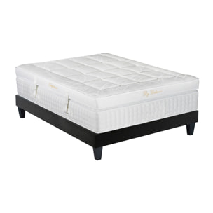 Ensemble Matelas Memoire de forme Empereur avec sommier en bois