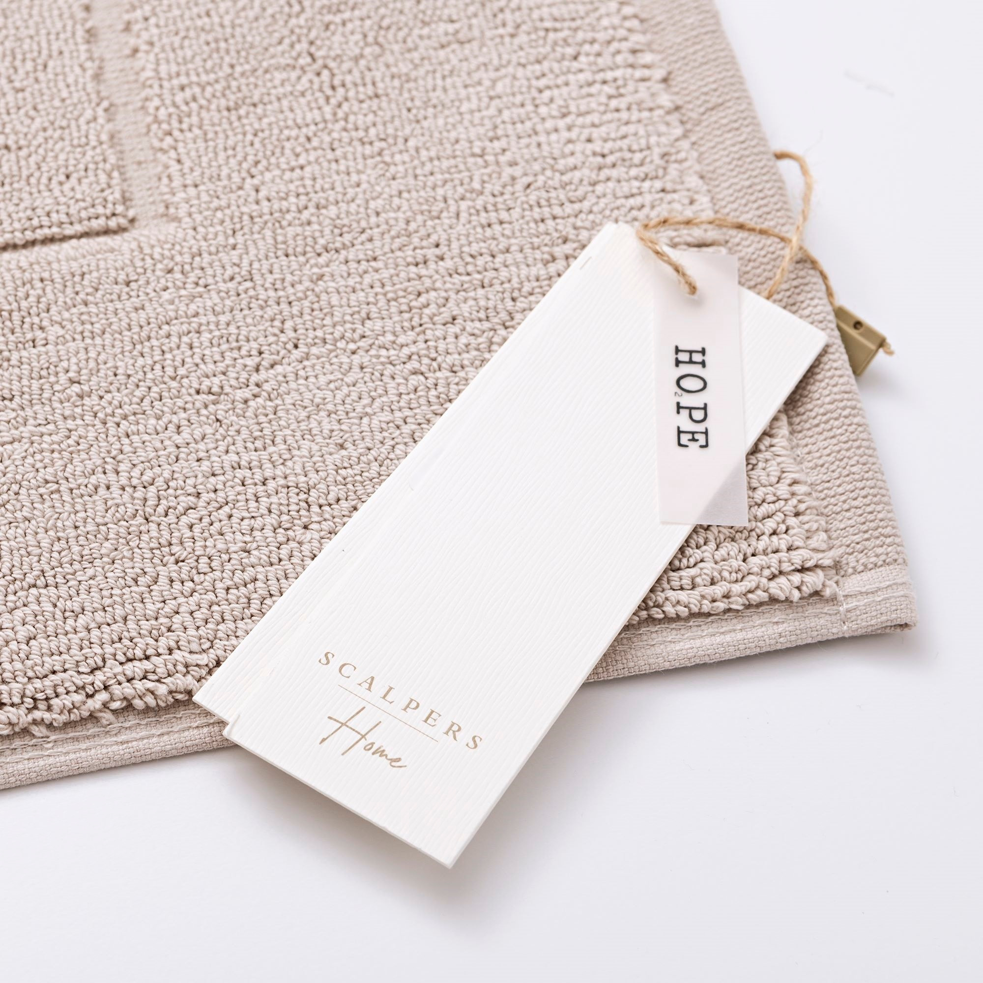 Alfombrilla de baño 50x80cm 100% algodón 1450gsm crudo scalpers home