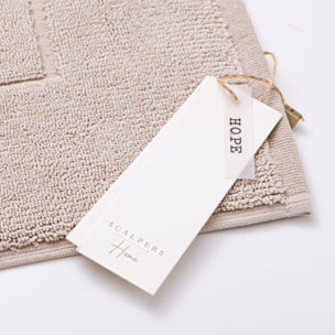 Alfombrilla de baño 50x80cm 100% algodón 1450gsm crudo scalpers home