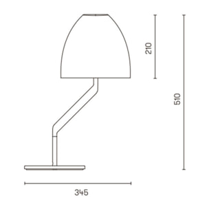Ledsc4 LedsC4 Sobremesa Flavia Interior Cromo Opal - Lámpara Decorativa Moderna, Aluminio y Acero, Personalizable con Bombilla, Diseño Elegante y Funcional para Hogar