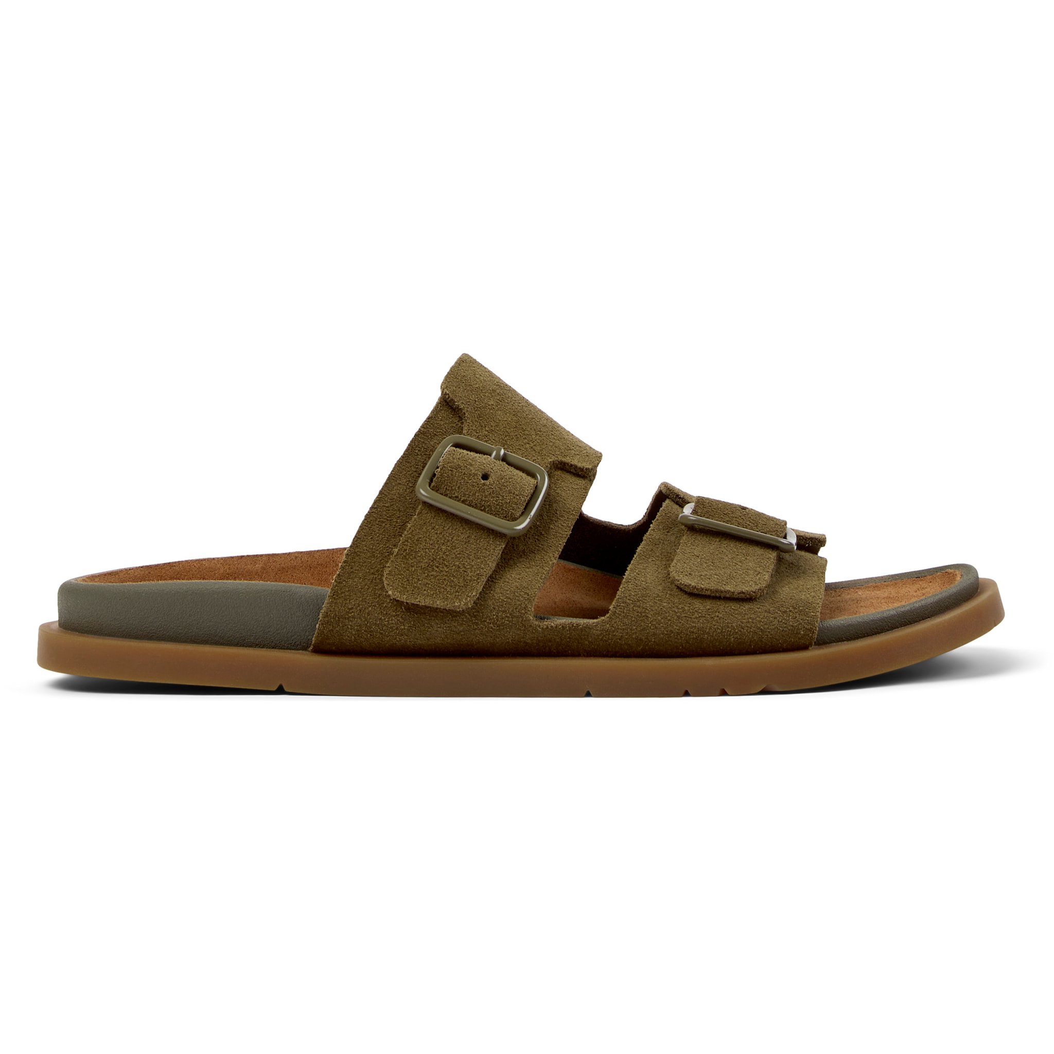 Sandalias - CAMPER Lluc Sandal - Verde - Cuero de gamuza