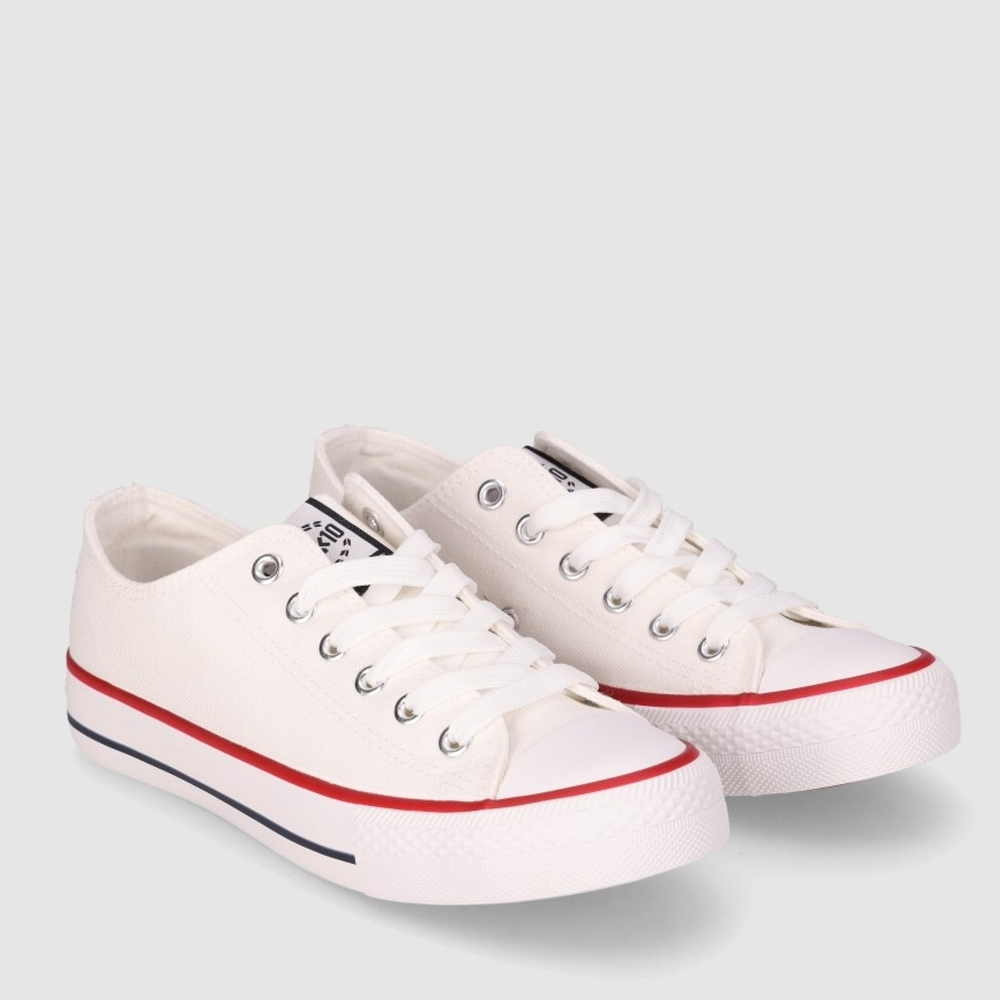 Deportivos de Tejido - Blanco - Tacón: Bajo