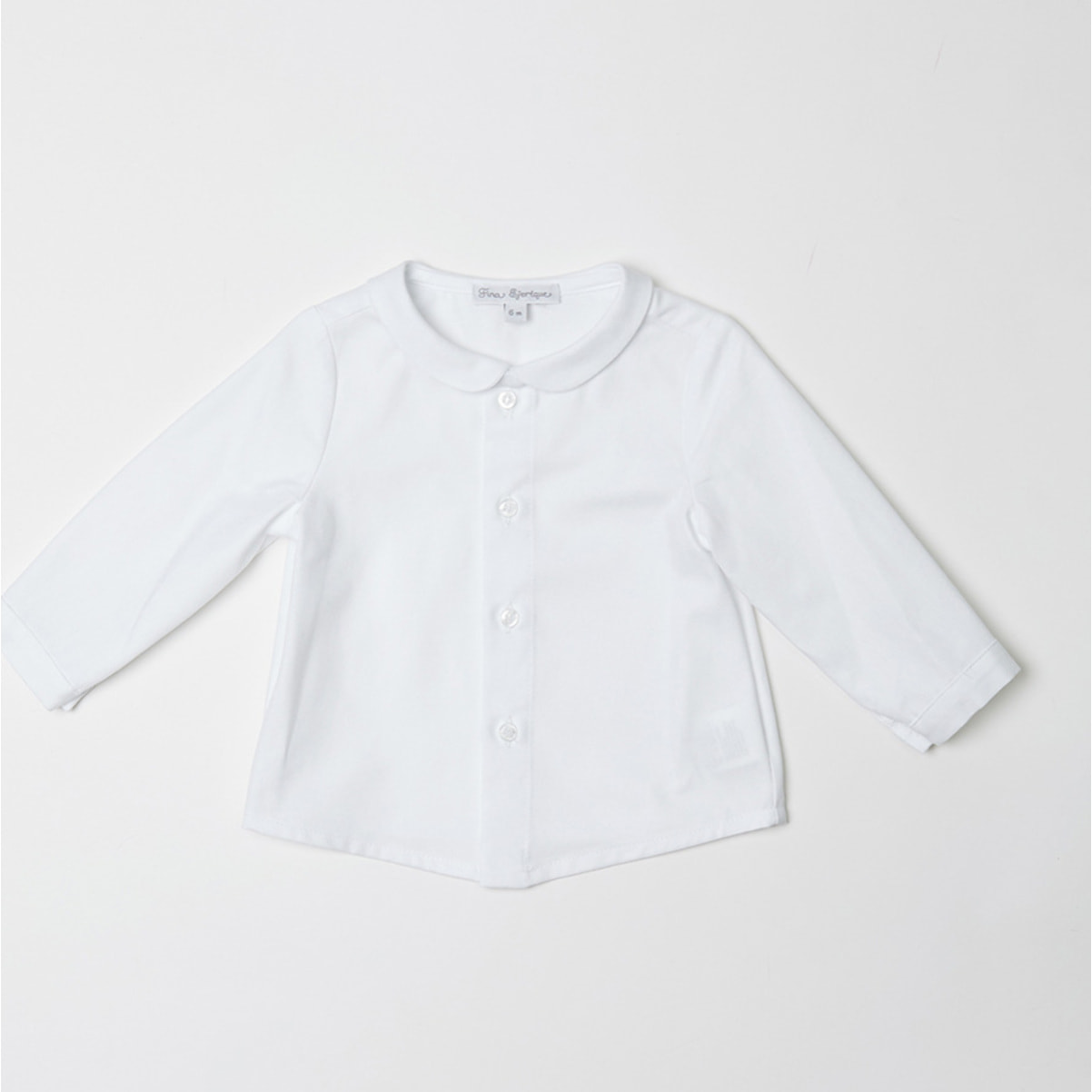 CAMISA CUELLO BEBÉ OXFORD BLANCO