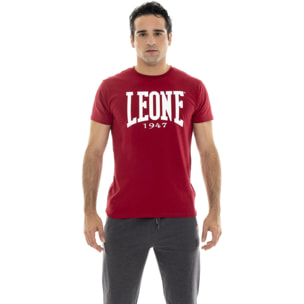 Camiseta de manga corta de algodón elástico con gran logo 'Basic'