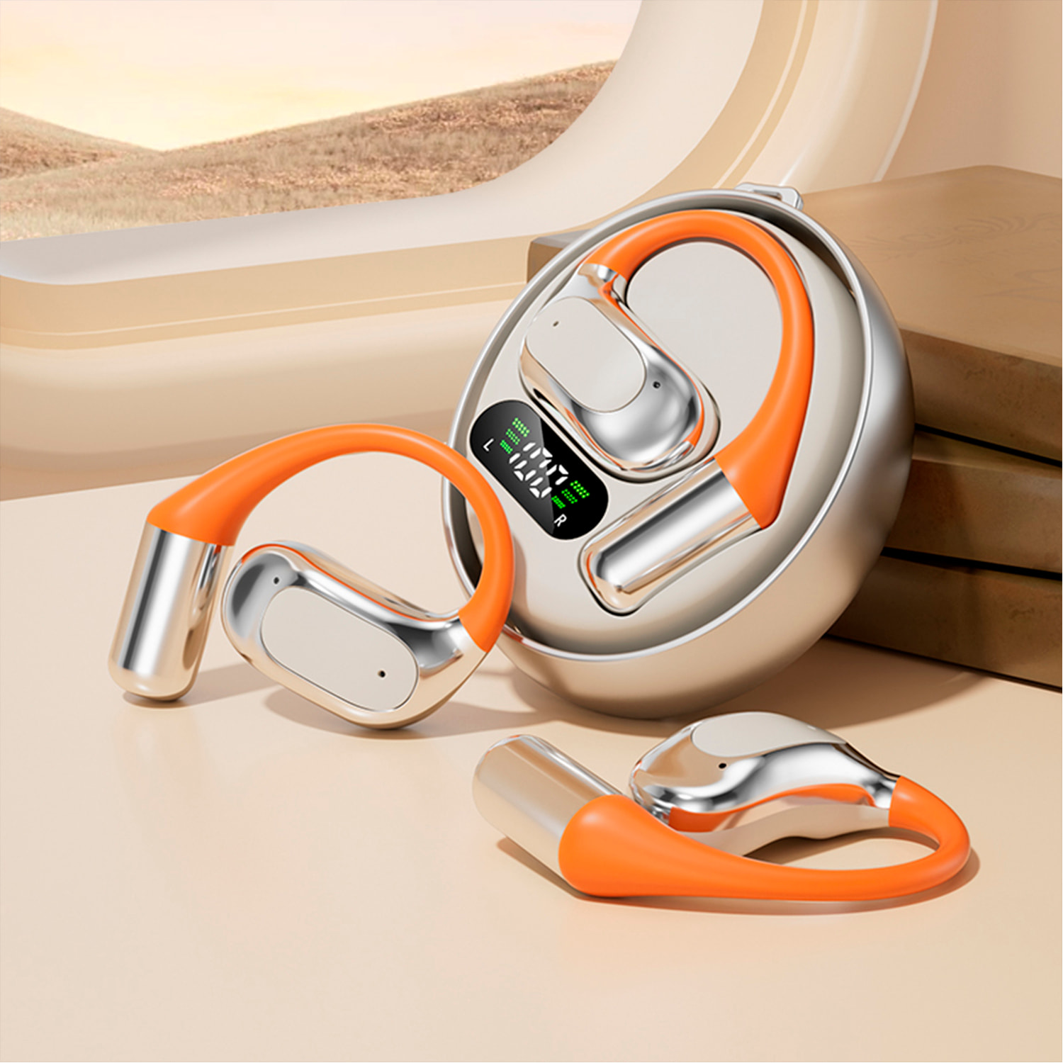 M113 Auriculares BT. Aitranslate con sonido ACS 360º, sonido direccional. Traductor con app 144 idiomas.